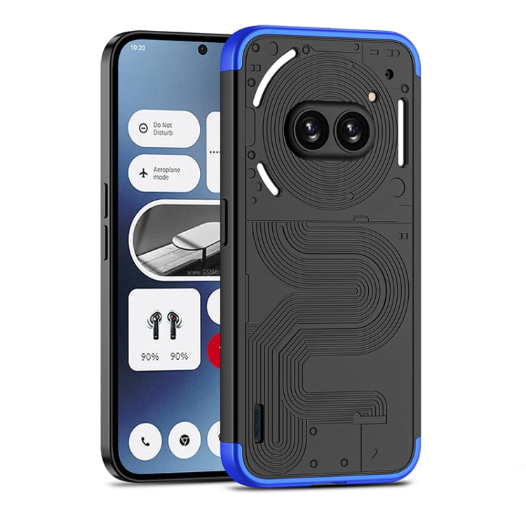GKK Three Stage Splicing Full Coverage PC Phone Case – Durable Build, Easy to Use, For Nothing Phone 2a For Nothing Phone 2a Black Blue