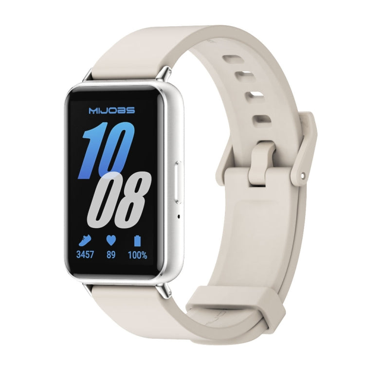 Watch Band – Silicone (Samsung Galaxy Fit 3) For Samsung Galaxy Fit 3 Grey+Silver