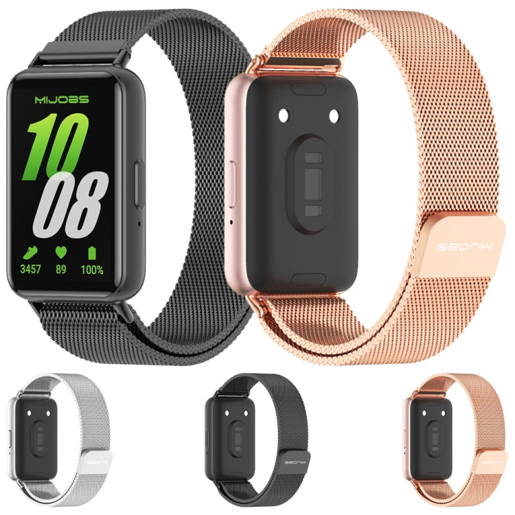 Mijobs Milan Magnetic Metal Watch Band, For Samsung Galaxy Fit 3