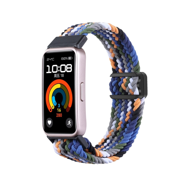 Watch Band – Magnetic, Braided Nylon For Huawei Band 10 9 8 Denim