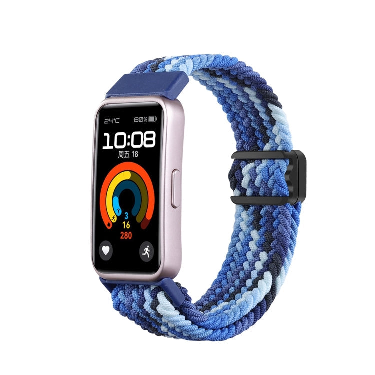 Watch Band – Magnetic, Braided Nylon For Huawei Band 10 9 8 Bright Blue