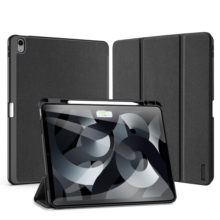 DUX DUCIS Domo Series Cloth Texture Magnetic Leather Tablet Case, For iPad Air 13 2024 / 2025 / 2026, For iPad Pro 13 2025 / 2024, For iPad Pro 11 2025 / 2024 For iPad Air 13 2024 2025 2026 Black