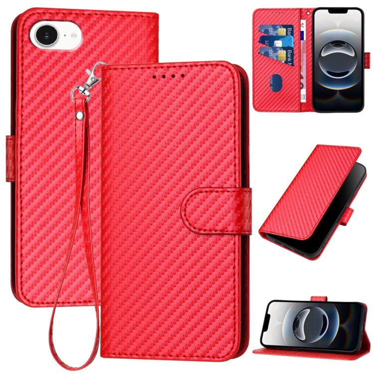 YX0070 Phone Case – Leather (iPhone 17e) For iPhone 17e 16e Red