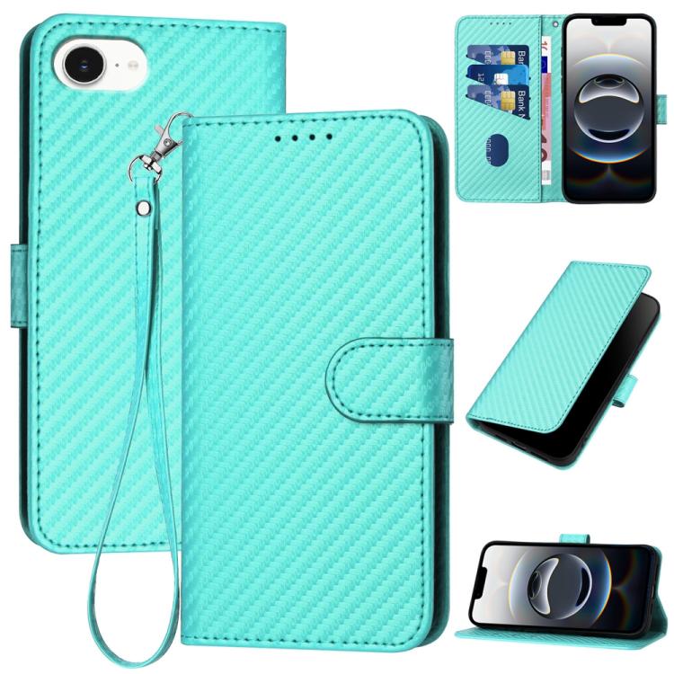YX0070 Phone Case – Leather (iPhone 17e) For iPhone 17e 16e Light Blue