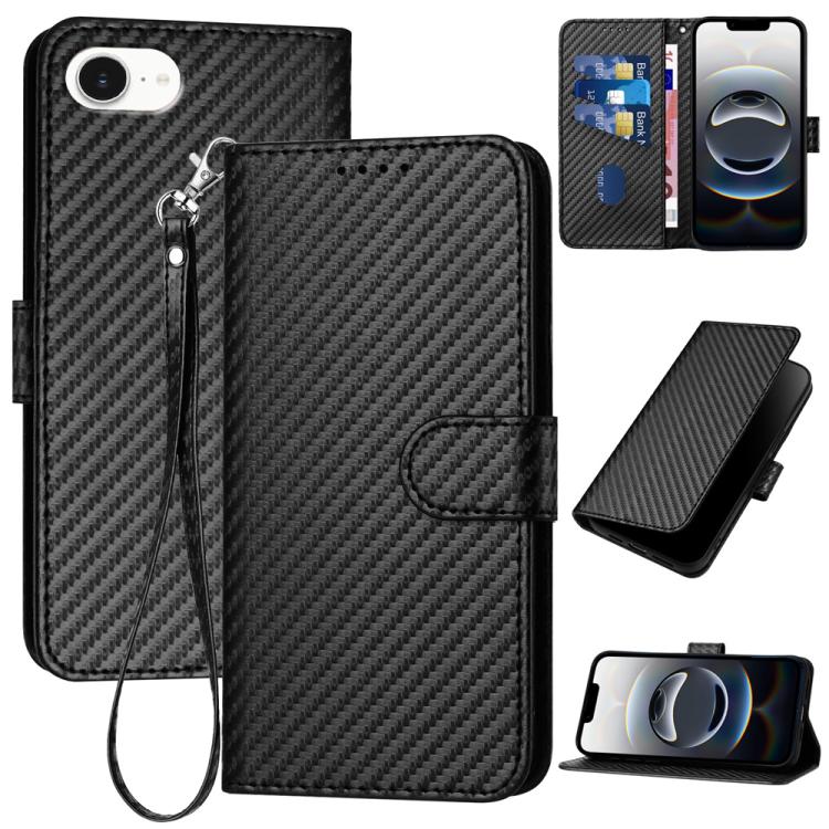 YX0070 Phone Case – Leather (iPhone 17e) For iPhone 17e 16e Black