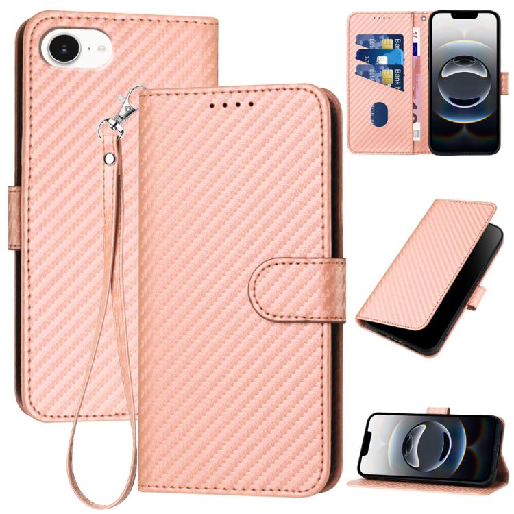 YX0070 Phone Case – Leather (iPhone 17e) For iPhone 17e 16e Pink