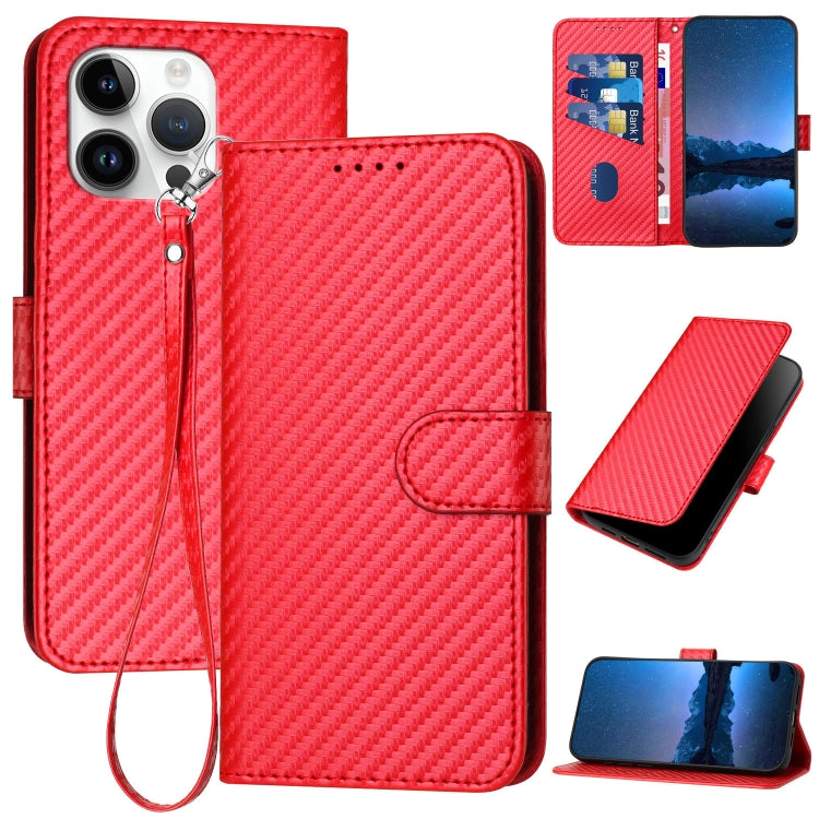 YX0070 Phone Case – Leather (iPhone 15 Pro Max) For iPhone 15 Pro Max Red