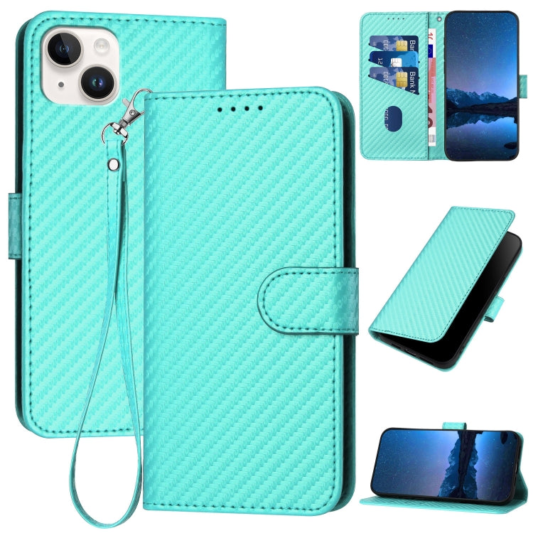 YX0070 Phone Case – Leather (iPhone 15 Pro Max) For iPhone 15 Plus Light Blue
