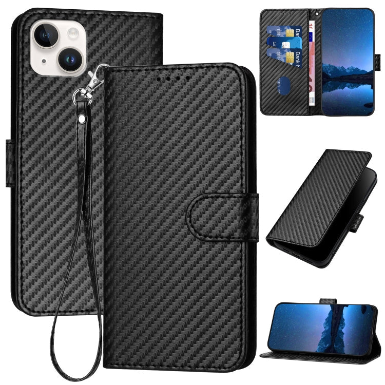 YX0070 Phone Case – Leather (iPhone 15 Pro Max) For iPhone 15 Plus Black
