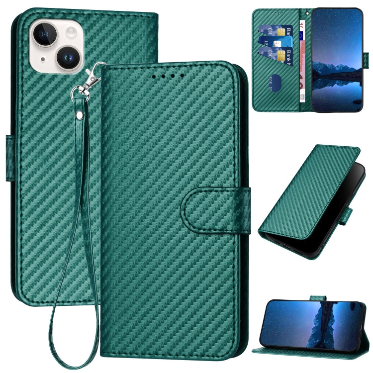 YX0070 Phone Case – Leather (iPhone 15 Pro Max) For iPhone 15 Plus Dark Green