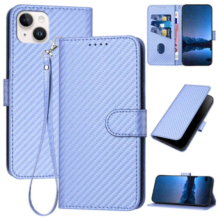 YX0070 Phone Case – Leather (iPhone 15) For iPhone 14 Plus Light Purple