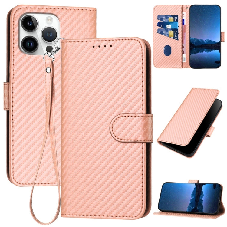 YX0070 Phone Case – Leather (iPhone 17) For iPhone 16 Pro Max Pink