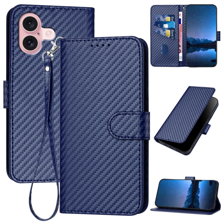 YX0070 Phone Case – Leather (iPhone 16 Pro) For iPhone 16 Royal Blue