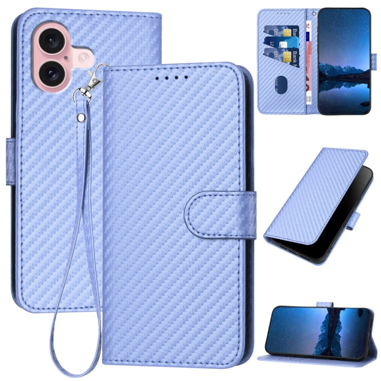 YX0070 Phone Case – Leather (iPhone 16 Pro) For iPhone 16 Light Purple