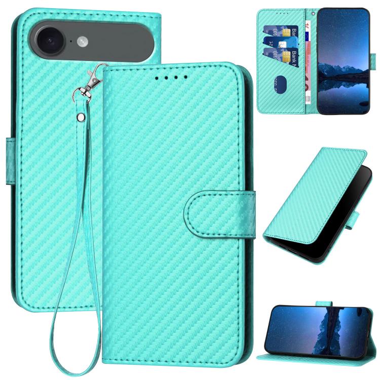 YX0070 Phone Case – Leather (iPhone 17) For iPhone Air Light Blue
