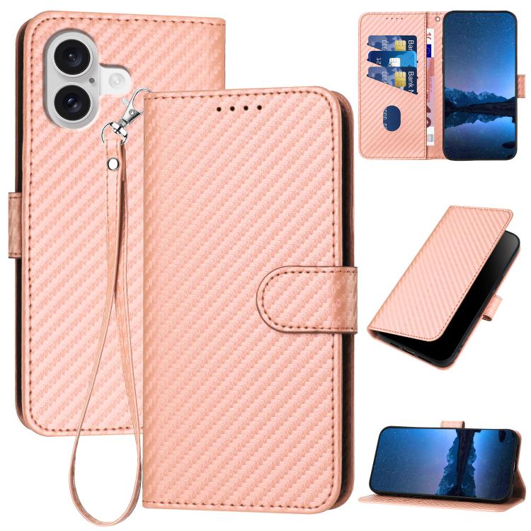 YX0070 Phone Case – Leather (iPhone 17) For iPhone 17 Pink