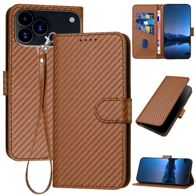 YX0070 Phone Case – Leather (iPhone 17e) For iPhone 17 Pro Max Coffee