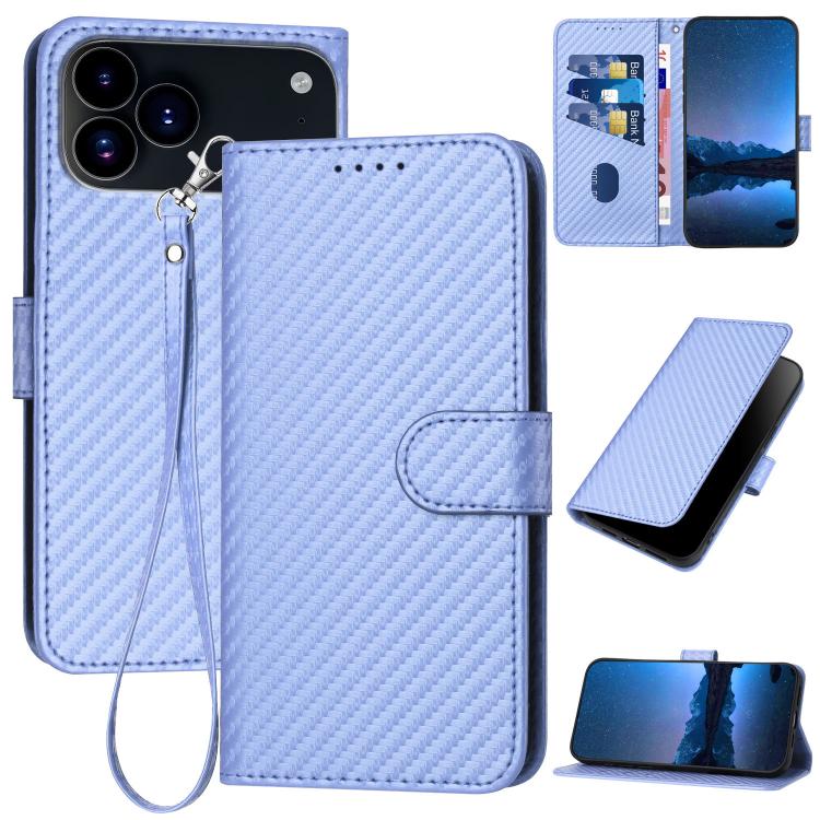 YX0070 Phone Case – Leather (iPhone 17e) For iPhone 17 Pro Max Light Purple