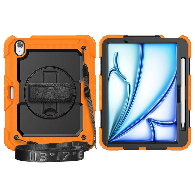 Lucky Wheel Grip Silicone Hybrid PC Tablet Case with Shoulder Strap – Durable Build, Easy to Use, For iPad Air 11 2026 / 2025 / 2024