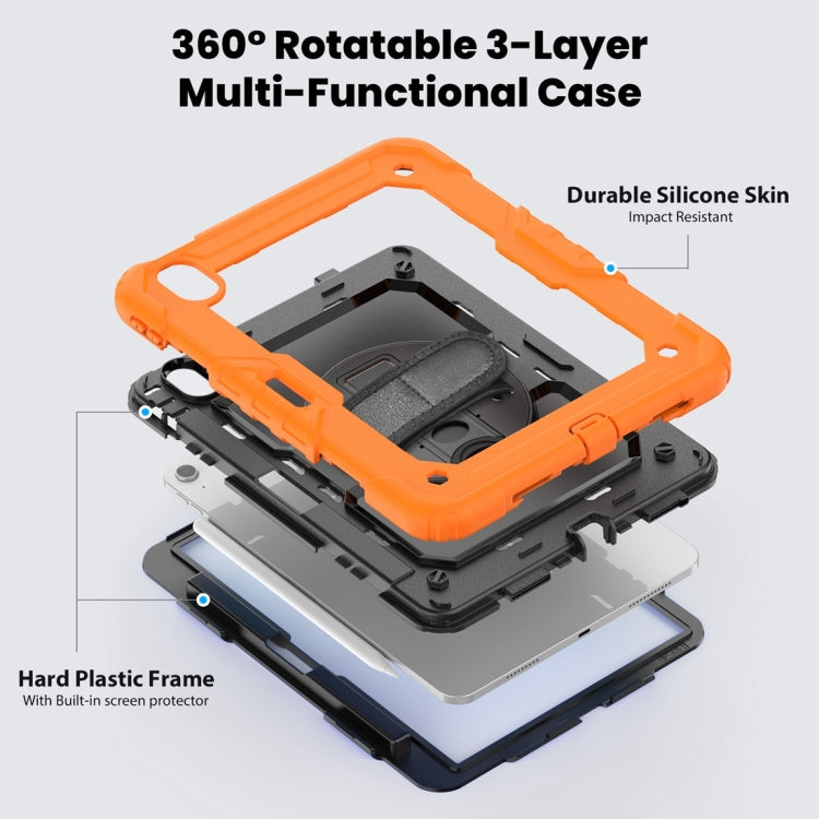 Lucky Wheel Grip Silicone Hybrid PC Tablet Case with Shoulder Strap – Durable Build, Easy to Use, For iPad Air 11 2026 / 2025 / 2024