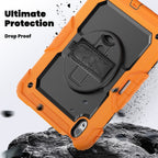 Lucky Wheel Grip Silicone Hybrid PC Tablet Case with Shoulder Strap – Durable Build, Easy to Use, For iPad Air 11 2026 / 2025 / 2024