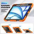 Lucky Wheel Grip Silicone Hybrid PC Tablet Case with Shoulder Strap – Durable Build, Easy to Use, For iPad Air 11 2026 / 2025 / 2024