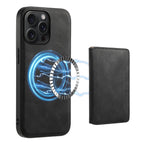 Denior D13 Retro Texture Leather MagSafe Card Bag Phone Case, For iPhone 15 Pro Max, For iPhone 15 Pro, For iPhone 15 Plus, For iPhone 15, For iPhone 14 Plus, For iPhone 13 / 14, For iPhone 14 Pro, For iPhone 14 Pro Max