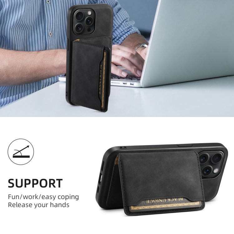 Denior D13 Retro Texture Leather MagSafe Card Bag Phone Case, For iPhone 15 Pro Max, For iPhone 15 Pro, For iPhone 15 Plus, For iPhone 15, For iPhone 14 Plus, For iPhone 13 / 14, For iPhone 14 Pro, For iPhone 14 Pro Max
