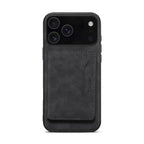 Denior D13 Retro Texture Leather MagSafe Card Bag Phone Case, For iPhone 17 Pro Max, For iPhone 17 Pro, For iPhone 17, For iPhone Air, For iPhone 16 Pro Max, For iPhone 16 Pro, For iPhone 16 Plus, For iPhone 16