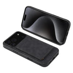 Denior D13 Retro Texture Leather MagSafe Card Bag Phone Case, For iPhone 17 Pro Max, For iPhone 17 Pro, For iPhone 17, For iPhone Air, For iPhone 16 Pro Max, For iPhone 16 Pro, For iPhone 16 Plus, For iPhone 16
