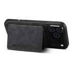 Denior D13 Retro Texture Leather MagSafe Card Bag Phone Case, For iPhone 17 Pro Max, For iPhone 17 Pro, For iPhone 17, For iPhone Air, For iPhone 16 Pro Max, For iPhone 16 Pro, For iPhone 16 Plus, For iPhone 16