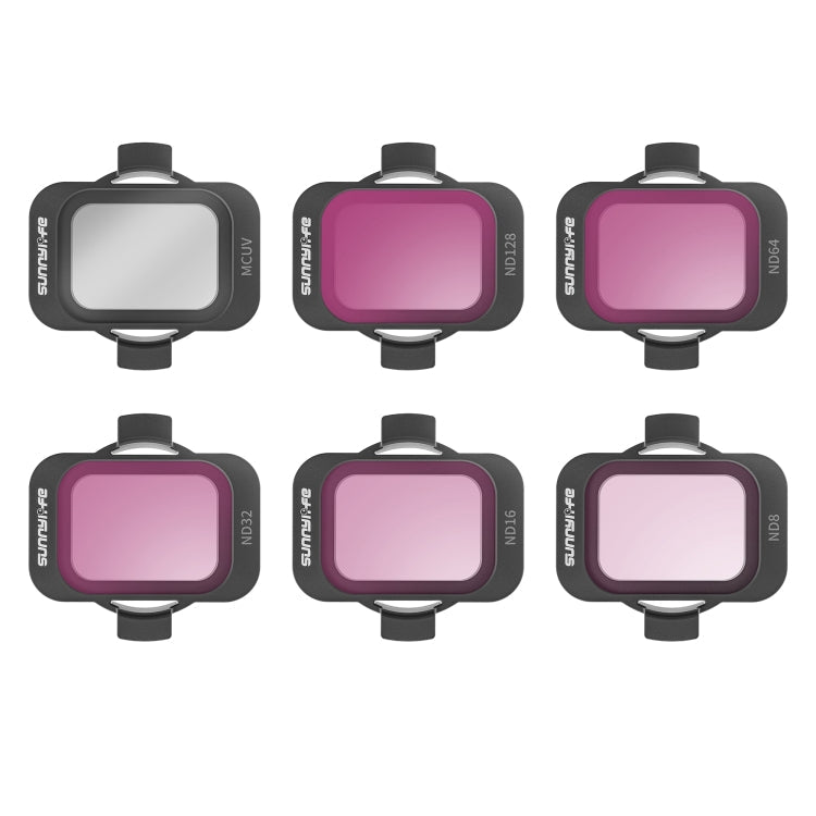 For DJI Avata 2 Sunnylife Camera Lens Filter, MCUV, ND8, ND16, ND32, ND64, ND128, 4 in 1 ND8/16/32/64, 5 in 1 ND8/16/32/64/128, 4 in 1 MCUV ND8/16/32, 6 in 1 MCUV ND8/16/32/64/128 – Durable Build, Easy to Use 6 in 1 MCUV ND8 16 32 64 128