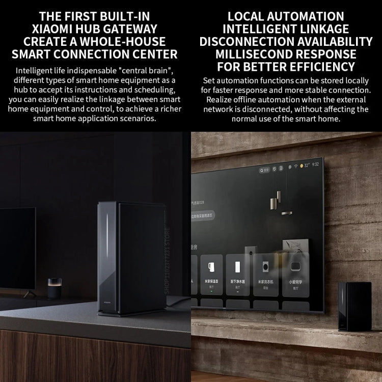 Xiaomi BE6500 Pro WiFi7 Dual Band 8-channel Independent Signal Amplifier 1GB Memory Router, US Plug – Bluetooth