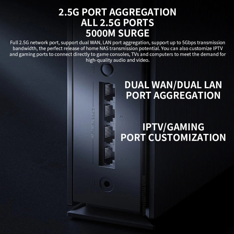 Xiaomi BE6500 Pro WiFi7 Dual Band 8-channel Independent Signal Amplifier 1GB Memory Router, US Plug – Bluetooth