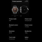 DK68 Smart Watch – 1.53" Screen, IP67 Waterproof, Blood Pressure Monitoring