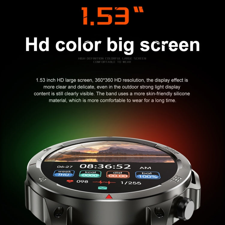 DK68 Smart Watch – 1.53" Screen, IP67 Waterproof, Blood Pressure Monitoring