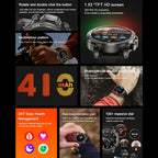 DK68 Smart Watch – 1.53" Screen, IP67 Waterproof, Blood Pressure Monitoring