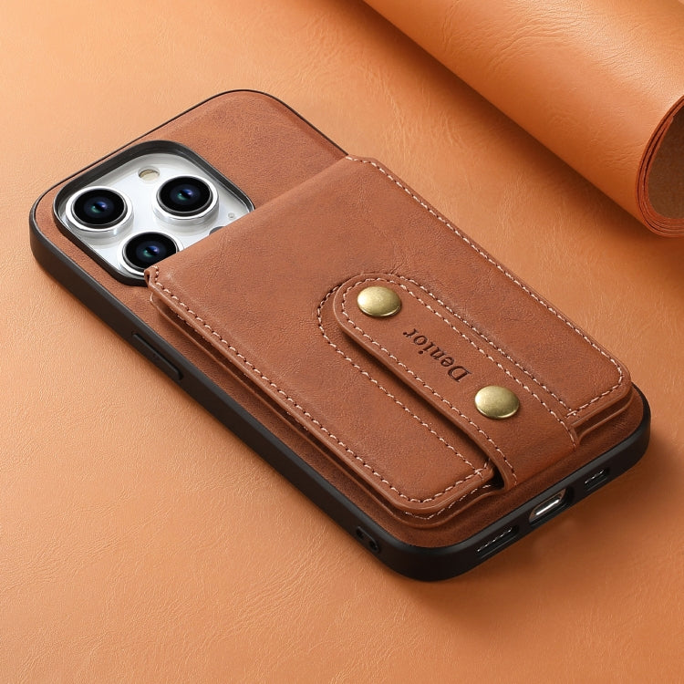 Denior D14 NK Retro Pattern MagSafe Magnetic Card Holder Leather Phone Case, For iPhone 15 Pro Max, For iPhone 15 Pro, For iPhone 15 Plus, For iPhone 15, For iPhone 14 Plus, For iPhone 14/13, For iPhone 14 Pro, For iPhone 14 Pro Max