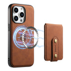 Denior D14 NK Retro Pattern MagSafe Magnetic Card Holder Leather Phone Case, For iPhone 15 Pro Max, For iPhone 15 Pro, For iPhone 15 Plus, For iPhone 15, For iPhone 14 Plus, For iPhone 14/13, For iPhone 14 Pro, For iPhone 14 Pro Max