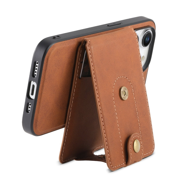 Denior D14 NK Retro Pattern MagSafe Magnetic Card Holder Leather Phone Case, For iPhone 15 Pro Max, For iPhone 15 Pro, For iPhone 15 Plus, For iPhone 15, For iPhone 14 Plus, For iPhone 14/13, For iPhone 14 Pro, For iPhone 14 Pro Max