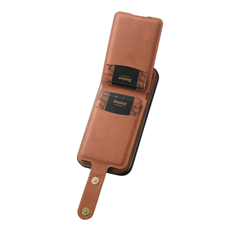 Denior D14 NK Retro Pattern MagSafe Magnetic Card Holder Leather Phone Case, For iPhone 15 Pro Max, For iPhone 15 Pro, For iPhone 15 Plus, For iPhone 15, For iPhone 14 Plus, For iPhone 14/13, For iPhone 14 Pro, For iPhone 14 Pro Max