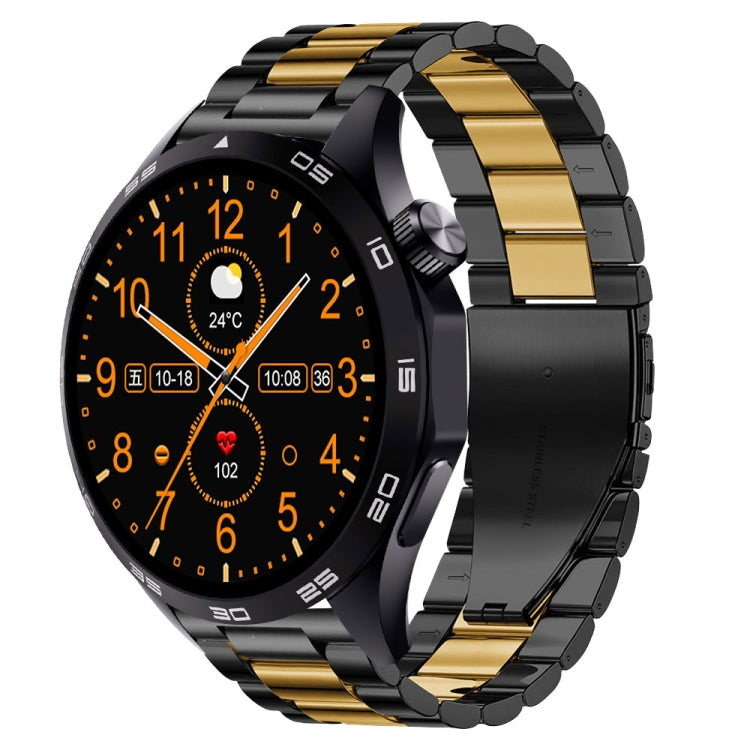 WS-26 Smart Watch – 1.52" Screen, IP67 Waterproof, Blood Pressure Monitoring Steel Strap Black