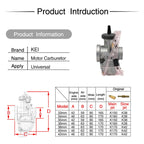 Universal Motorcycle Carburetor Carb Motor Carburetor, PWK33mm, PWK34mm, PWK35mm, PWK36mm, PWK38mm, PWK40mm, PWK42mm