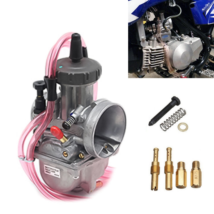 Universal Motorcycle Carburetor Carb Motor Carburetor, PWK33mm, PWK34mm, PWK35mm, PWK36mm, PWK38mm, PWK40mm, PWK42mm – Durable Build, Easy to Use PWK35mm