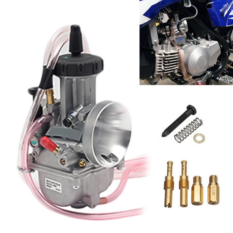 Universal Motorcycle Carburetor Carb Motor Carburetor, PWK33mm, PWK34mm, PWK35mm, PWK36mm, PWK38mm, PWK40mm, PWK42mm – Durable Build, Easy to Use PWK42mm