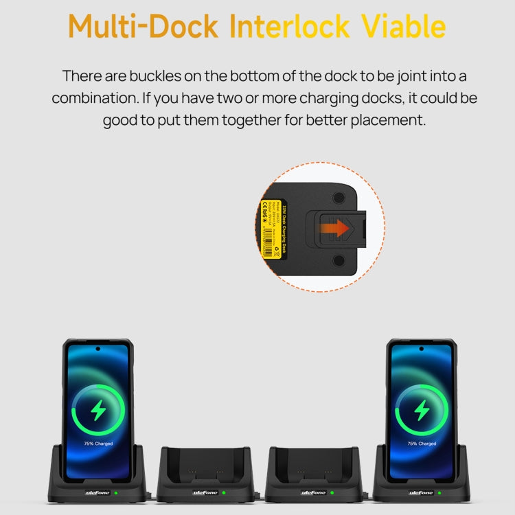Ulefone UAS22 33W Desk Charging Dock For Armor 26 Ultra – TPU, For Armor 26 Ultra