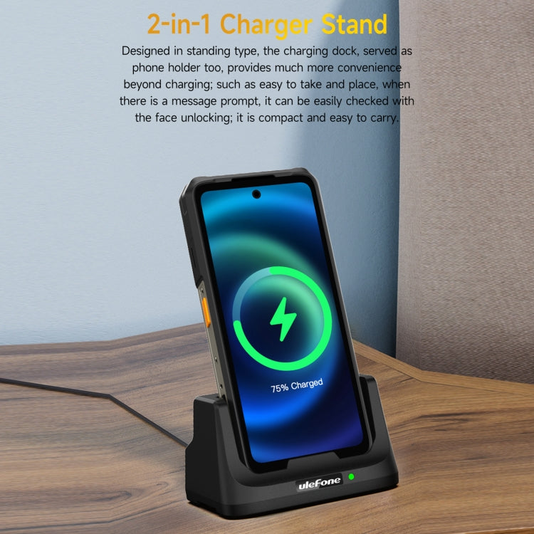 Ulefone UAS22 33W Desk Charging Dock For Armor 26 Ultra – TPU, For Armor 26 Ultra