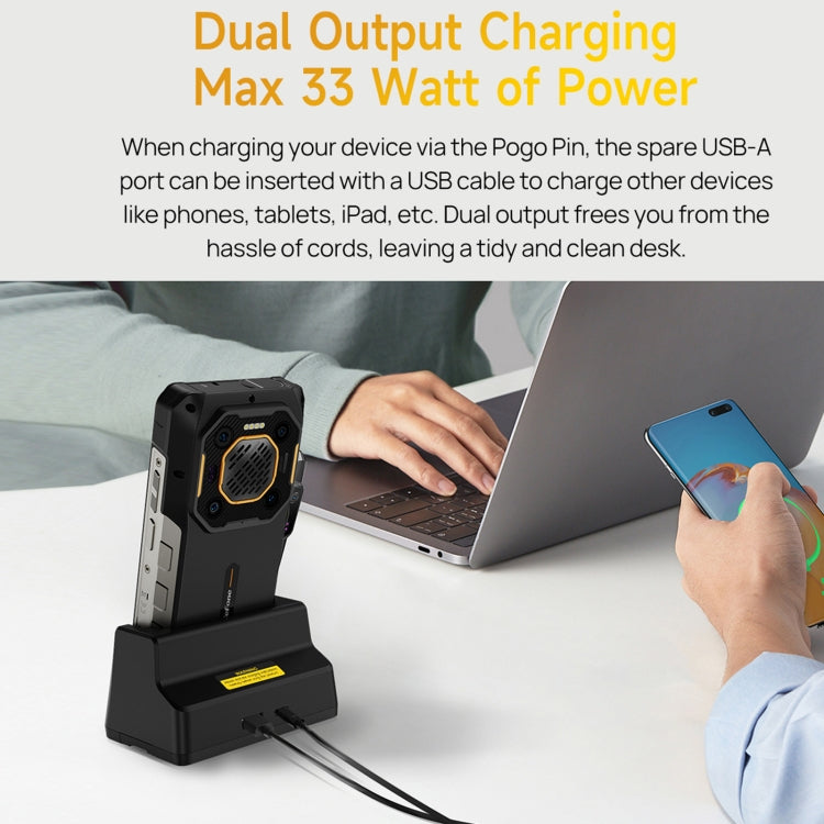 Ulefone UAS22 33W Desk Charging Dock For Armor 26 Ultra – TPU, For Armor 26 Ultra
