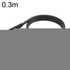 XK041L XLR 3pin Straight Male to Elbow Female Audio Cable, 0.3m, 1m, 2m, 3m, 5m, 10m 0.3m