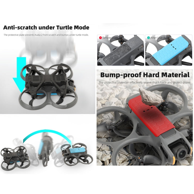For DJI Avata 2 Sunnylife Drone Anti-Collision Protective Cover, Back Plate, Propeller Ring Stripes – Anti-Scratch, TPU